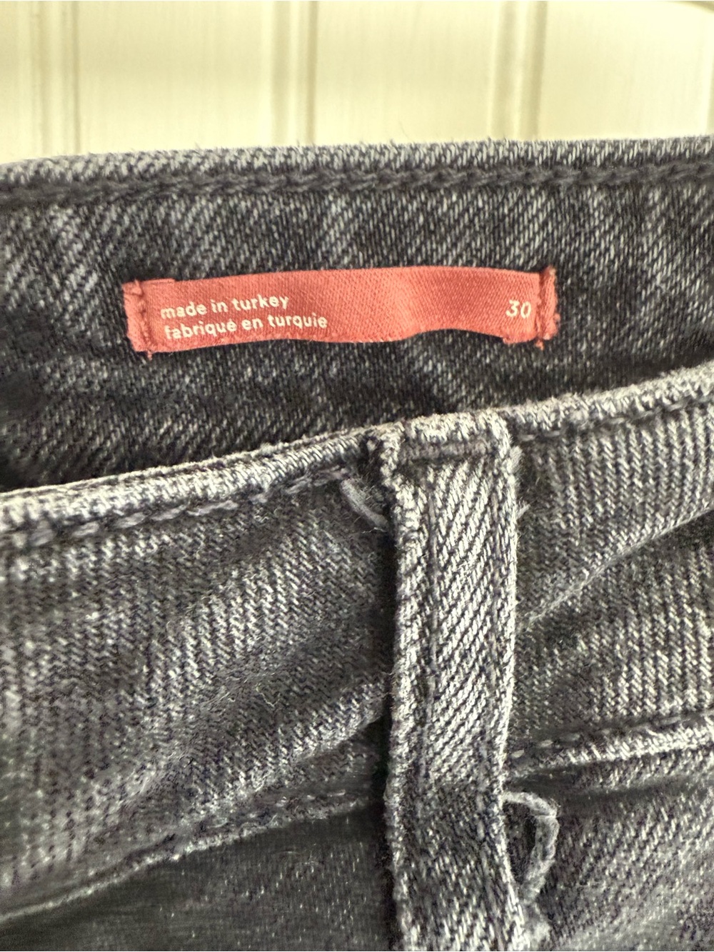 Pilcro Black Jeans Size 30 with Frayed Hem - Picture 3 of 5